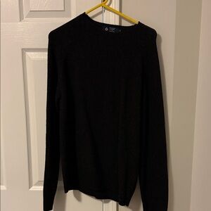 J. Crew Classic Black Crewneck Sweater